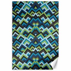 Trendy Chic Modern Chevron Pattern Canvas 20  X 30  by GardenOfOphir