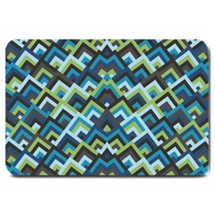 Trendy Chic Modern Chevron Pattern Large Doormat