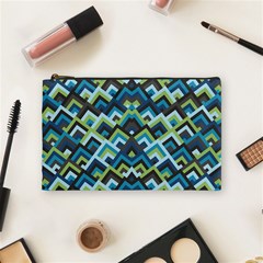 Trendy Chic Modern Chevron Pattern Cosmetic Bag (Medium)