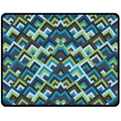 Trendy Chic Modern Chevron Pattern Fleece Blanket (Medium)