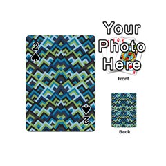 Trendy Chic Modern Chevron Pattern Playing Cards 54 Designs (mini)