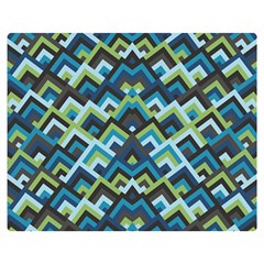 Trendy Chic Modern Chevron Pattern Two Sides Premium Plush Fleece Blanket (Medium)