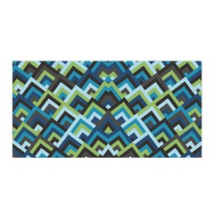 Trendy Chic Modern Chevron Pattern Satin Wrap 35  X 70 