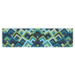 Trendy Chic Modern Chevron Pattern Oblong Satin Scarf (16  x 60 ) Front