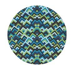 Trendy Chic Modern Chevron Pattern Mini Round Pill Box (pack Of 5) by GardenOfOphir