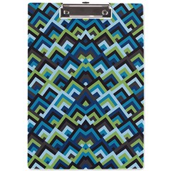 Trendy Chic Modern Chevron Pattern A4 Acrylic Clipboard by GardenOfOphir