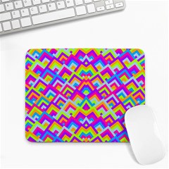 Colorful Trendy Chic Modern Chevron Pattern Small Mousepad by GardenOfOphir