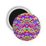 Colorful Trendy Chic Modern Chevron Pattern 2.25  Magnets Front