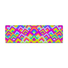 Colorful Trendy Chic Modern Chevron Pattern Sticker (bumper) by GardenOfOphir