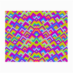 Colorful Trendy Chic Modern Chevron Pattern Small Glasses Cloth (2 Sides) by GardenOfOphir