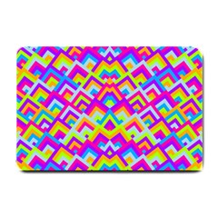 Colorful Trendy Chic Modern Chevron Pattern Small Doormat by GardenOfOphir