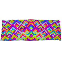 Colorful Trendy Chic Modern Chevron Pattern Body Pillow Case (dakimakura) by GardenOfOphir