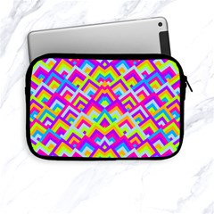 Colorful Trendy Chic Modern Chevron Pattern Apple Ipad Mini Zipper Cases by GardenOfOphir