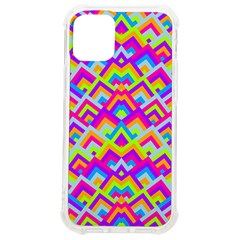 Colorful Trendy Chic Modern Chevron Pattern Iphone 12 Mini Tpu Uv Print Case	 by GardenOfOphir