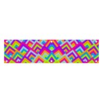 Colorful Trendy Chic Modern Chevron Pattern Banner and Sign 4  x 1  Front