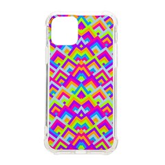 Colorful Trendy Chic Modern Chevron Pattern Iphone 11 Pro 5 8 Inch Tpu Uv Print Case by GardenOfOphir