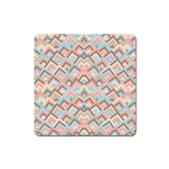 Trendy Chic Modern Chevron Pattern Square Magnet by GardenOfOphir