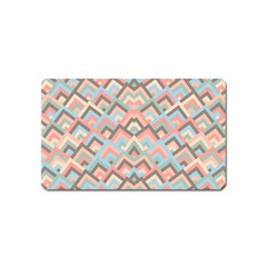 Trendy Chic Modern Chevron Pattern Magnet (name Card) by GardenOfOphir