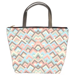 Trendy Chic Modern Chevron Pattern Bucket Bag by GardenOfOphir