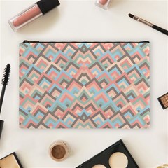 Trendy Chic Modern Chevron Pattern Cosmetic Bag (large) by GardenOfOphir