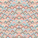 Trendy Chic Modern Chevron Pattern Play Mat (Square) Front