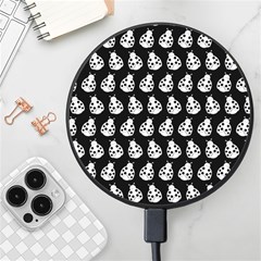 Ladybug Vector Geometric Tile Pattern Wireless Fast Charger(black) by GardenOfOphir