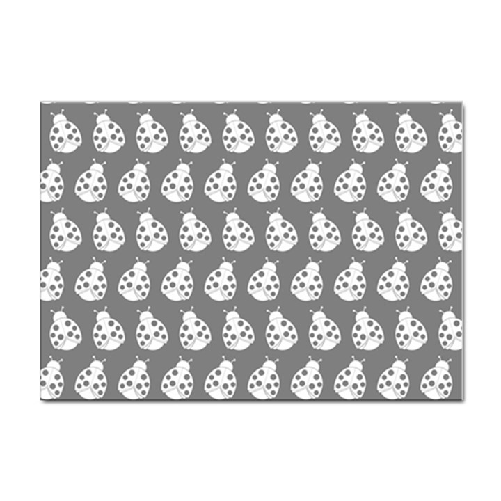 Ladybug Vector Geometric Tile Pattern Sticker A4 (10 pack)