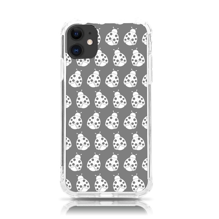 Ladybug Vector Geometric Tile Pattern iPhone 11 TPU UV Print Case