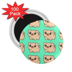 Puppy Pattern Dog Pet 2 25  Magnets (100 Pack)  by Jancukart