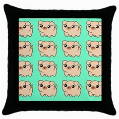 Puppy Pattern Dog Pet Throw Pillow Case (black)