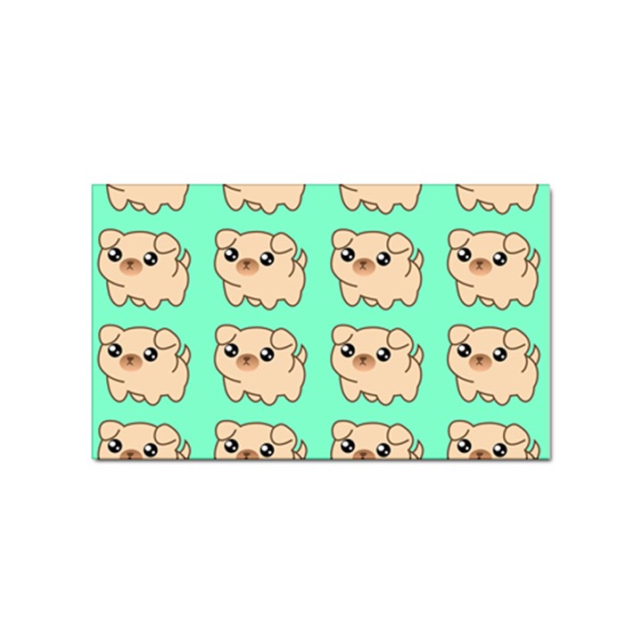 Puppy Pattern Dog Pet Sticker Rectangular (100 pack)