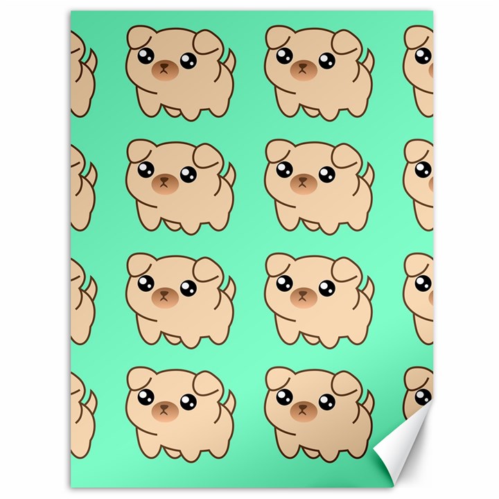 Puppy Pattern Dog Pet Canvas 36  x 48 