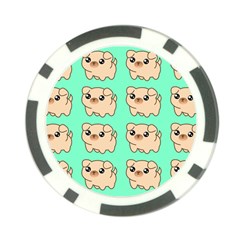 Puppy Pattern Dog Pet Poker Chip Card Guard