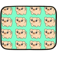 Puppy Pattern Dog Pet Two Sides Fleece Blanket (mini)