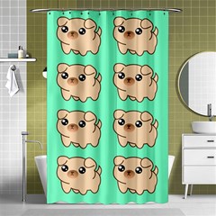 Puppy Pattern Dog Pet Shower Curtain 48  X 72  (small) 