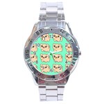 Puppy Pattern Dog Pet Stainless Steel Analogue Watch Front