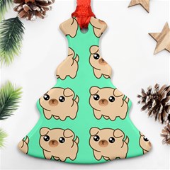 Puppy Pattern Dog Pet Christmas Tree Ornament (two Sides)