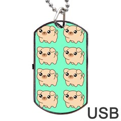 Puppy Pattern Dog Pet Dog Tag Usb Flash (one Side) by Jancukart