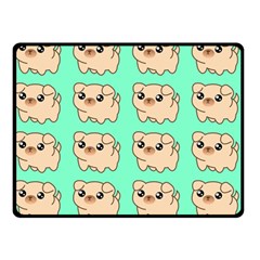 Puppy Pattern Dog Pet Two Sides Fleece Blanket (small) by Jancukart