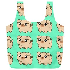 Puppy Pattern Dog Pet Full Print Recycle Bag (xl)