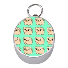 Puppy Pattern Dog Pet Mini Silver Compasses