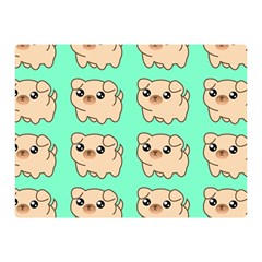 Puppy Pattern Dog Pet Two Sides Premium Plush Fleece Blanket (mini)