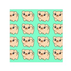 Puppy Pattern Dog Pet Square Satin Scarf (30  X 30 )