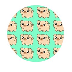 Puppy Pattern Dog Pet Mini Round Pill Box (pack Of 3) by Jancukart