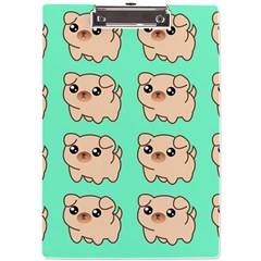 Puppy Pattern Dog Pet A4 Acrylic Clipboard by Jancukart