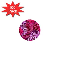 Roses Pink Tourmaline Seamless 1  Mini Buttons (100 Pack) 