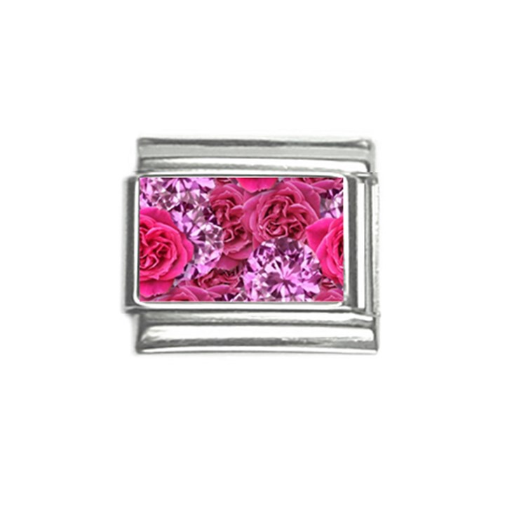 Roses Pink Tourmaline Seamless Italian Charm (9mm)