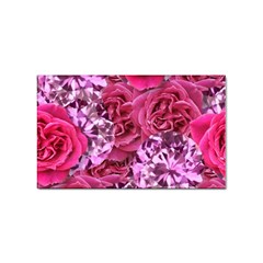 Roses Pink Tourmaline Seamless Sticker (rectangular) by Jancukart