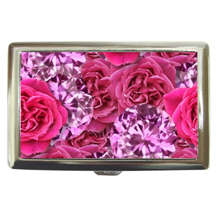 Roses Pink Tourmaline Seamless Cigarette Money Case