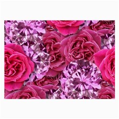 Roses Pink Tourmaline Seamless Large Glasses Cloth (2 Sides)